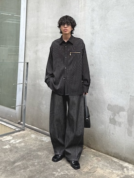 「アイテム（バッグ）」を使った、クリワキタカヒロさん（メンズ・172cm）の春コーディネート