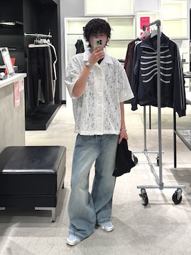 「Lui's（ルイス）のアイテム」を使った、クリワキタカヒロさん（メンズ・172cm）の夏コーディネート