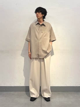 「Lui's（ルイス）のアイテム（パンツ）」を使った、クリワキタカヒロさん（メンズ・172cm）の春コーディネート