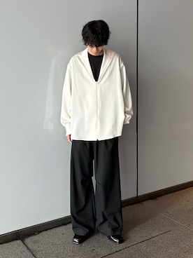 「CULLNI（クルニ）のアイテム」を使った、クリワキタカヒロさん（メンズ・172cm）の夏コーディネート
