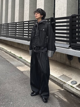 「Lui's（ルイス）のアイテム（バッグ）」を使った、クリワキタカヒロさん（メンズ・172cm）の春コーディネート