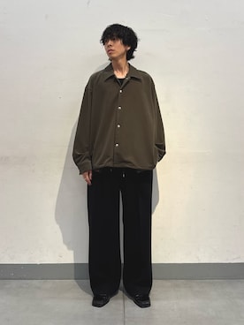 「アイテム（その他アウター）」を使った、クリワキタカヒロさん（メンズ・172cm）の春コーディネート
