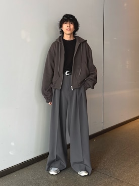 「SHINYAKOZUKA（シンヤコヅカ）のアイテム」を使った、クリワキタカヒロさん（メンズ・172cm）の秋コーディネート