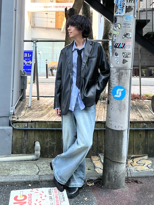 Lui's ジャケット テーラードジャケット シンセティックレザー1B