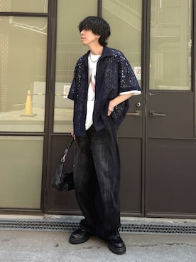 「アイテム（ローファー）」を使った、クリワキタカヒロさん（メンズ・172cm・20代）の夏コーディネート