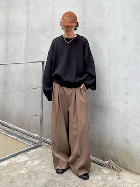 「Lui's（ルイス）のアイテム」を使った、クリワキタカヒロさん（メンズ・172cm）の秋コーディネート