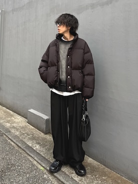 「Lui's（ルイス）のアイテム」を使った、クリワキタカヒロさん（メンズ・172cm）の冬コーディネート