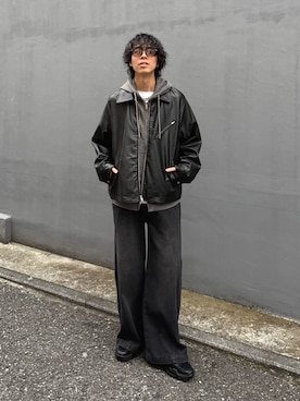 「アイテム（ファッション雑貨）」を使った、クリワキタカヒロさん（メンズ・172cm）の秋コーディネート