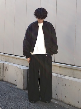 「Lui's（ルイス）のアイテム（パンツ）」を使った、クリワキタカヒロさん（メンズ・172cm）の春コーディネート