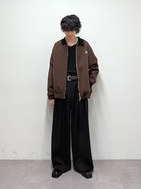 「CULLNI（クルニ）のアイテム」を使った、クリワキタカヒロさん（メンズ・172cm）の秋コーディネート