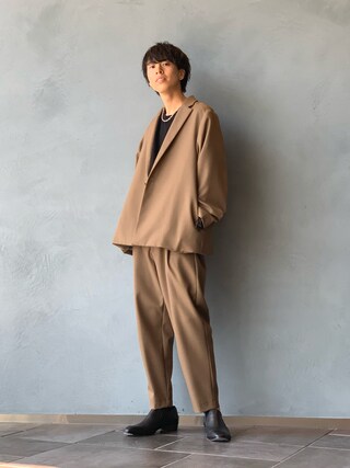 Lui's 4×4セットアップ 1Bオーバージャケット スーパーワイドパンツ Lui's（ルイス）の「【オリジナルファブリック4×4セットアップ