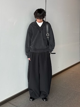 「Lui's（ルイス）のアイテム（バッグ）」を使った、クリワキタカヒロさん（メンズ・172cm）の春コーディネート