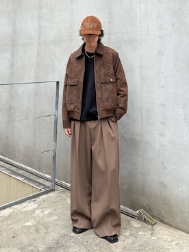 「Lui's（ルイス）のアイテム」を使った、クリワキタカヒロさん（メンズ・172cm）の秋コーディネート