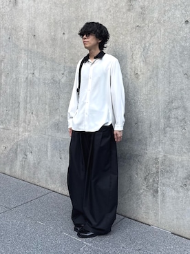 「Lui's（ルイス）のアイテム（バッグ）」を使った、クリワキタカヒロさん（メンズ・172cm）の春コーディネート