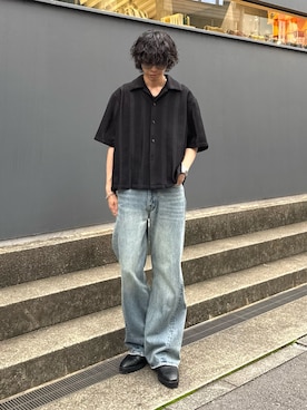 「Lui's（ルイス）のアイテム」を使った、クリワキタカヒロさん（メンズ・172cm）の夏コーディネート