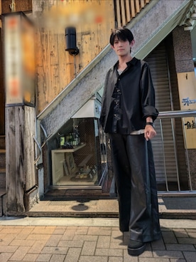 「CASPER JOHN（キャスパージョン）のアイテム（ブーツ）」を使った、のぞむさん（メンズ・173cm）の秋コーディネート