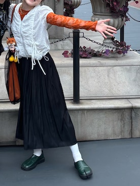 「アイテム（ソックス/靴下）」を使った、かぼちゃぷりんさん（レディース・157cm・20代）の冬コーディネート