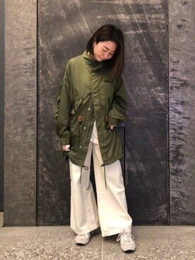 TANAKAさんの「TYPE BLUE WIDE DENIM PANTS/ タイプブルー ワイドデニムパンツ」を使ったコーディネート