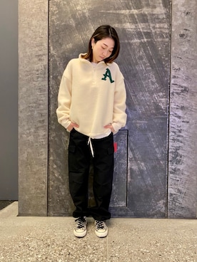「アイテム（その他トップス）」を使った、TANAKAさん（レディース・158cm・20代）の冬コーディネート