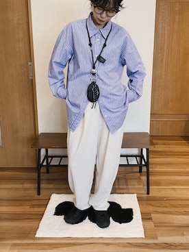 「CONVERSE ALL STAR（コンバースオールスター）のアイテム」を使った、yan.yan.さん（レディース・159cm）の春コーディネート