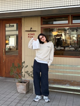 「NUEF （ヌエフ）のアイテム」を使った、nanaho.さん（レディース・164cm）の春コーディネート