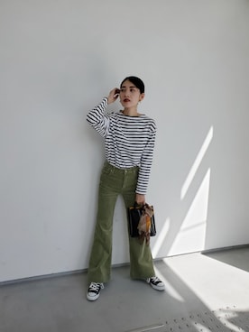 「ROLLA'S（ローラス）のアイテム」を使った、nanaho.さん（レディース・164cm）の秋コーディネート