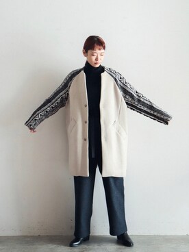 「FIL DE FER（フィルデフェール）のアイテム（その他アウター）」を使った、watanabe.さん（レディース・163cm）の秋コーディネート