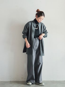 「FIL DE FER（フィルデフェール）のアイテム（ニット/セーター）」を使った、watanabe.さん（レディース・163cm）の冬コーディネート