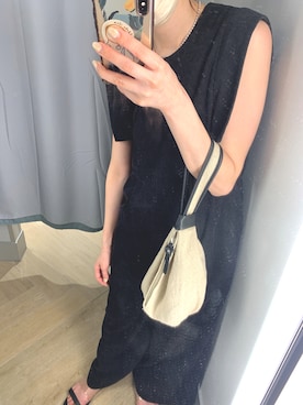 「CLANE（クラネ）のアイテム（オールインワン・サロペット）」を使った、hxxxxaさん（レディース・162cm）の夏コーディネート