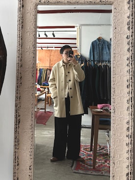 「アイテム（ドレスシューズ）」を使った、Takumiさん（メンズ・172cm）の秋コーディネート