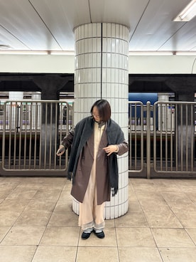 「アイテム（その他アウター）」を使った、Takumiさん（レディース・153cm）の冬コーディネート