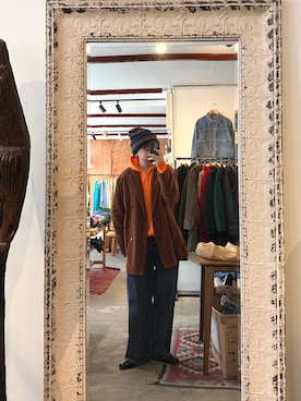 「is-ness（イズネス）のアイテム」を使った、Takumiさん（メンズ・172cm）の冬コーディネート