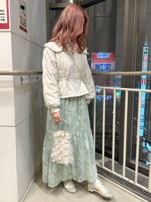 コーデセット　Vネックワンピース　ジャガードトップス コーデセットVネックワンピースジャガードトップス