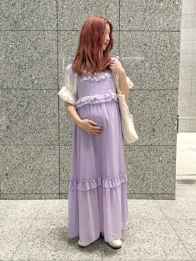 「アイテム（ワンピース）」を使った、らぺさん（レディース・164cm・30代）の秋コーディネート