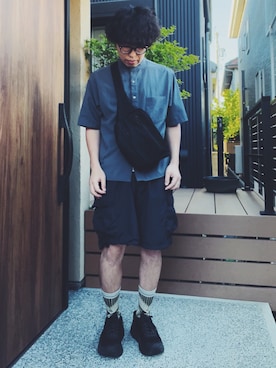 「アイテム（ソックス/靴下）」を使った、ごっちさん（メンズ・170cm）の夏コーディネート