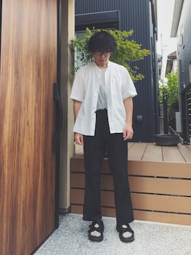 「アイテム（サンダル）」を使った、ごっちさん（メンズ・170cm）の夏コーディネート
