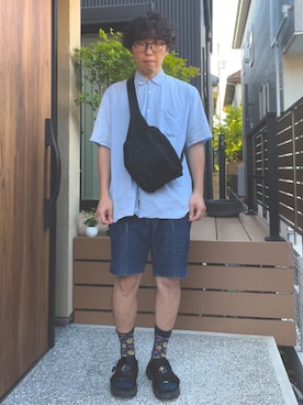 「アイテム（バッグ）」を使った、ごっちさん（メンズ・170cm）の夏コーディネート