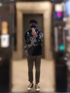 「plain-me（プレインミー）のアイテム（チノパンツ）」を使った、jimmichungさん（メンズ・179cm）の夏コーディネート