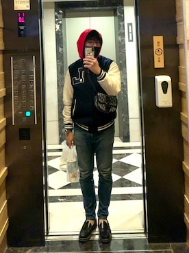 「RRL（ダブル アール エル）のアイテム（ジャケット/アウター）」を使った、jimmichungさん（メンズ・179cm）の冬コーディネート
