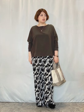 「Airpapel（エアパペル）のアイテム」を使った、たみさん（レディース・158cm）の春コーディネート