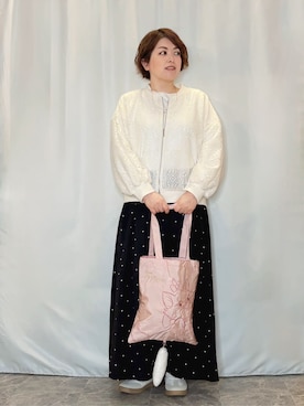 「Disney（ディズニー）のアイテム（バッグ）」を使った、たみさん（レディース・158cm）の春コーディネート