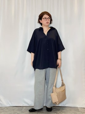 「アイテム（サングラス、イエロー系）」を使った、たみさん（レディース・158cm）の秋コーディネート