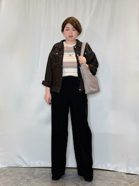 「SHOO・LA・RUE（シューラルー）のアイテム（その他パンツ）」を使った、たみさん（レディース・158cm）の秋コーディネート