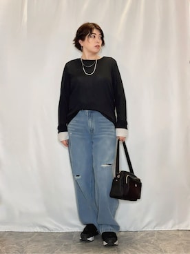 「Lee（リー）のアイテム（バッグ）」を使った、たみさん（レディース・158cm）の春コーディネート