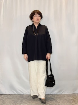 「Lee（リー）のアイテム（ショルダーバッグ）」を使った、たみさん（レディース・158cm）の春コーディネート
