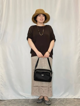 「Lee（リー）のアイテム（バッグ）」を使った、たみさん（レディース・158cm）の春コーディネート