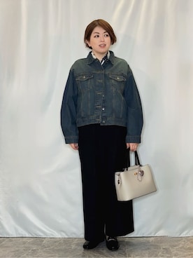 「アイテム（チャーム、グレー系）」を使った、たみさん（レディース・158cm）の冬コーディネート
