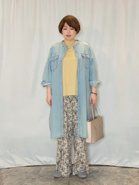 「Airpapel（エアパペル）のアイテム」を使った、たみさん（レディース・158cm）の春コーディネート