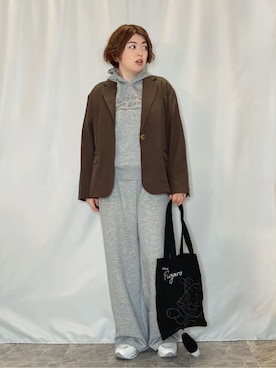 「Disney（ディズニー）のアイテム（バッグ）」を使った、たみさん（レディース・158cm）の春コーディネート