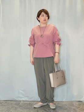 「SHOO・LA・RUE（シューラルー）のアイテム（パンプス）」を使った、たみさん（レディース・158cm）の春コーディネート